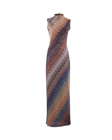 Shop MISSONI  Abito: Missoni abito lungo collo alto con motivo snake.
Abito lungo collo alto.
Manica lunga.
Lavorazione raschel.
Motivo snake.
Misto lana e viscosa.
Filamenti lamé.
Composizione: 88% Viscosa 12%Fibra Metallizzata.
Fabbricato in Italia.. WG25 BR012K-S72LF